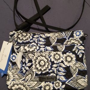 Vera Bradley RFID Crossbody in Snow Lotus
